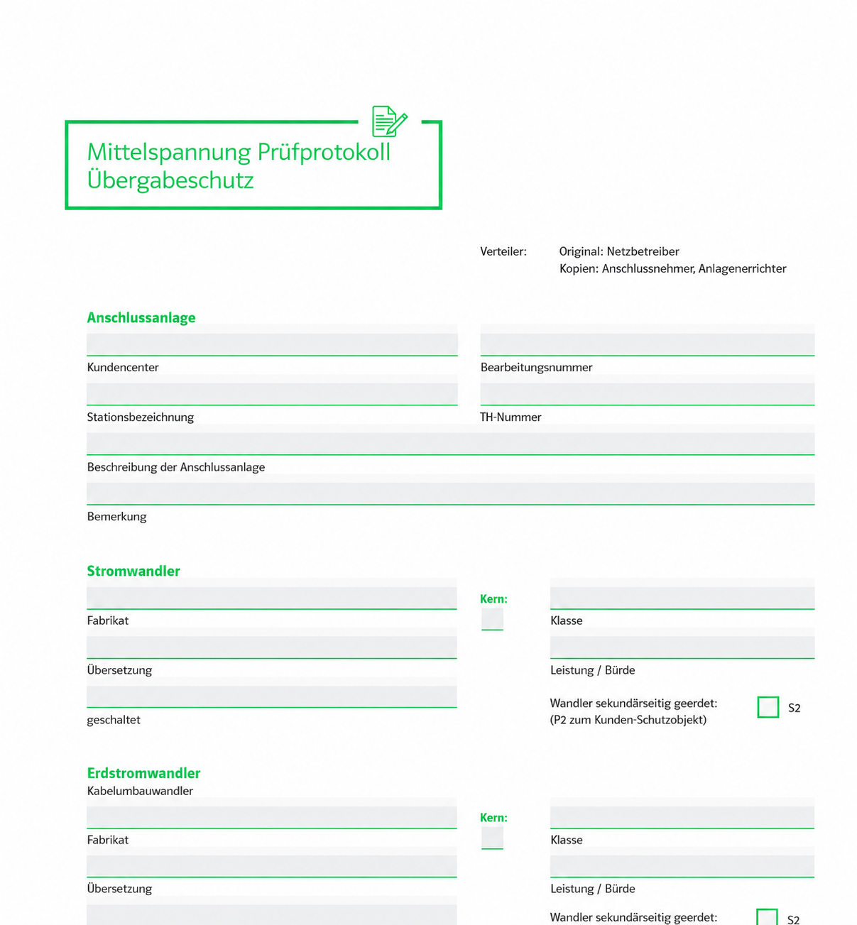 Prüfbericht und Dokumentation einer Schutzprüfung