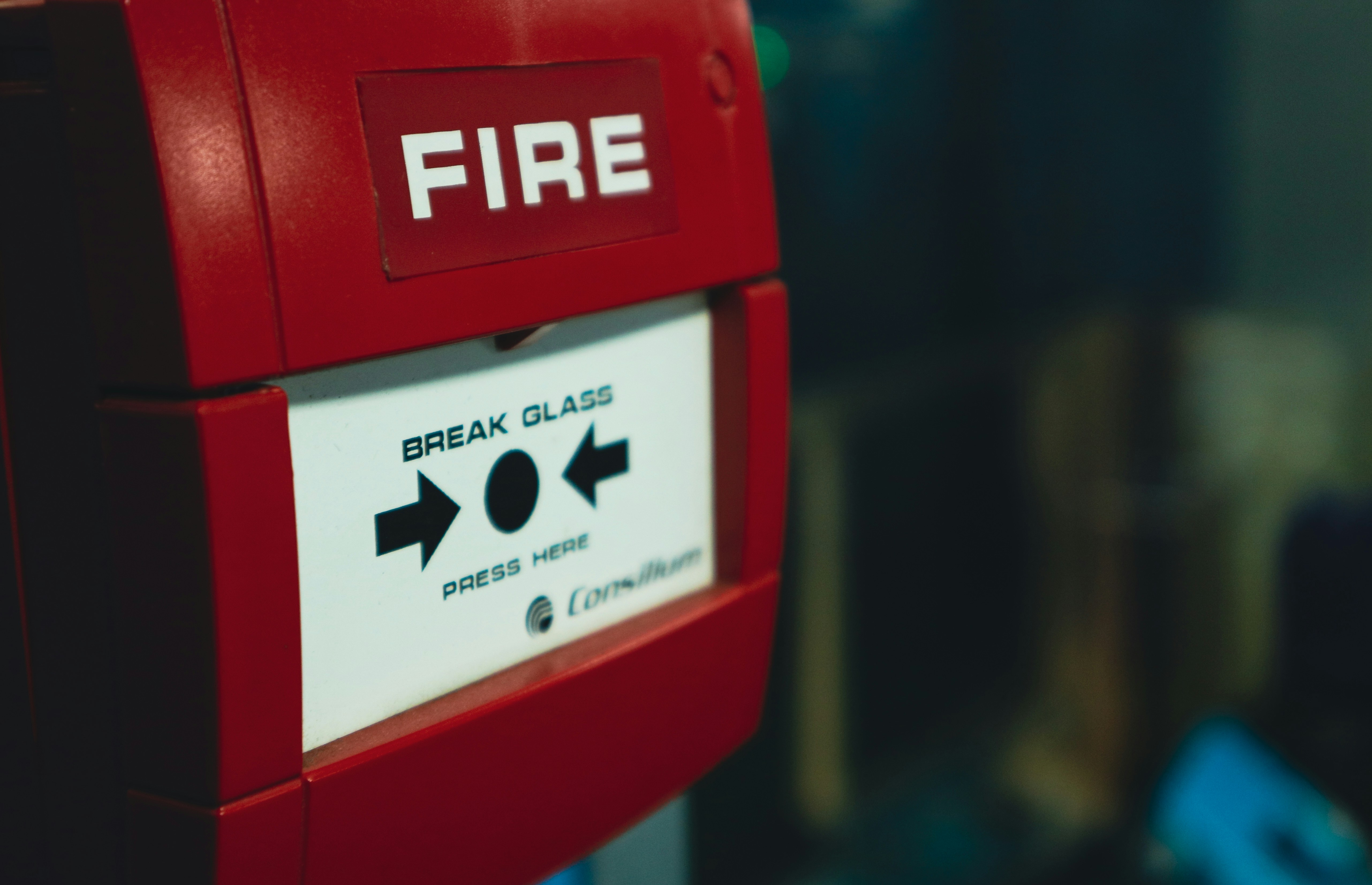 Brandmeldezentrale im Rahmen der Wartung